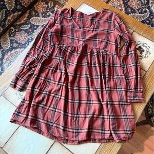 Knox Rose Red and Black Plaid Dress